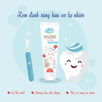 Kem đánh răng hưu cơ Kindee nhập khẩu Thái Lan hương dâu