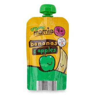 Bột ăn liền Organic bananas and apple Mamia 4+