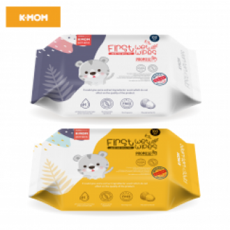 Khăn ướt cao cấp K-mom Hàn Quốc không nắp (Bịch 100 tờ)