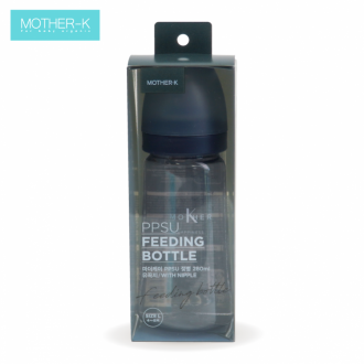 Bình sữa PPSU Hàn Quốc Mother K 280ml size L màu xanh đen