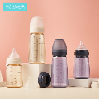 Bình sữa MOTHER K PPSU Hàn Quốc 280ML SIZE L màu kem