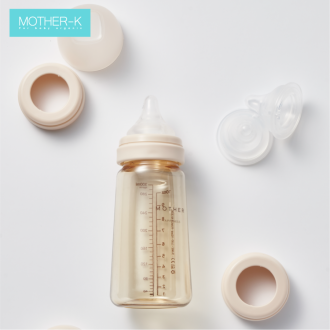 Bình sữa PPSU hàn Quốc mother K 180ml size S màu kem