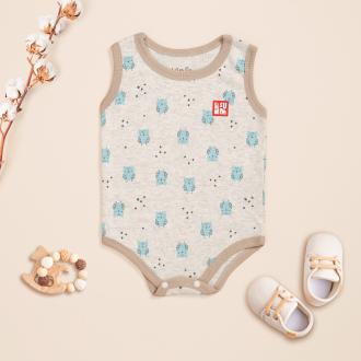 Body chip ba lỗ cotton SU014, 3-6m, Chim