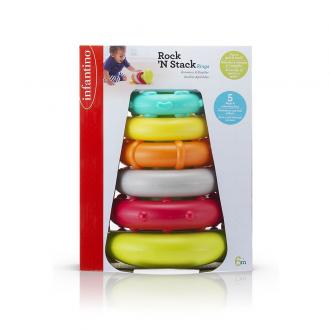 Đồ Chơi Tháp Vòng Nhiều Màu Sắc Infantino - Rock’N Stack Rings