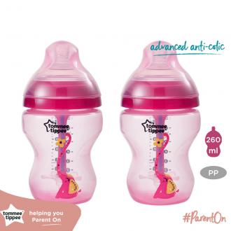 Bình sữa chống đầy hơi Tommee Tippee Advanced Anti-Colic 260ml  – Hồng