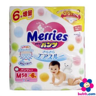 Bỉm Merries Nội Địa Nhật đủ size 