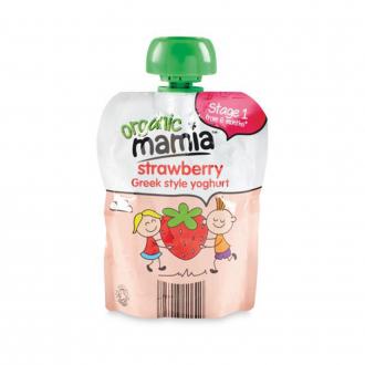 Sữa chua kiểu Hy Lạp hữu cơ Mamia Organic vị strawberry