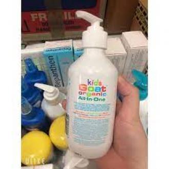 Sữa tắm & dưỡng thể hữu cơ từ sữa dê cho bé Goat Kids Organic All in one 300ml