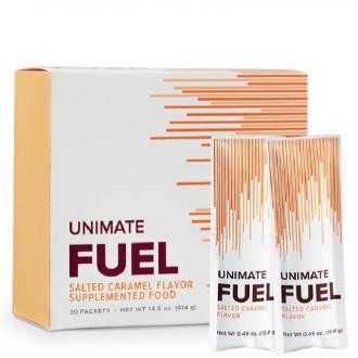 Thực phẩm bổ sung hương caramen muối Unicity Unimate Fuel Salted Caramel – 30 Gói